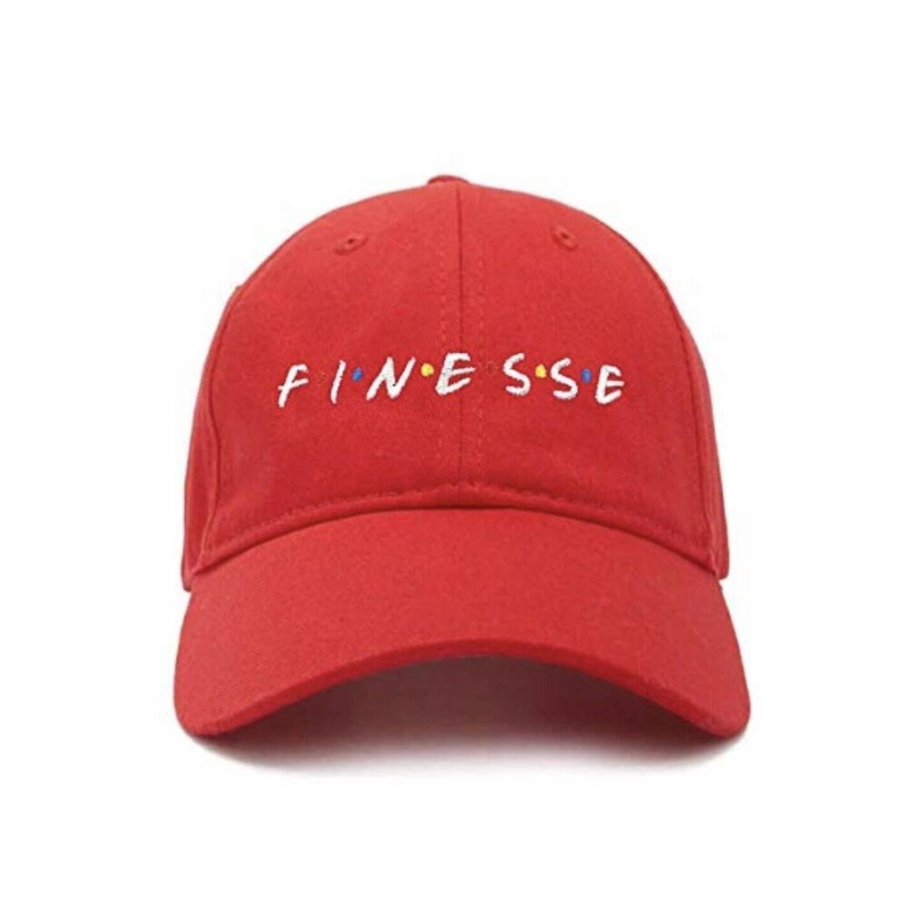 Finesse Embroidery Dad Hat Baseball Cap - Red NWOT